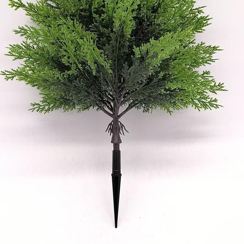 

17,5-дюймовые искусственные топиарные шаровидные деревья из кедра с грунтовым колом, устойчивые к УФ-излучению искусственные кусты, искусственные растения кипариса, искусственные кустарники для улицы, для помещения, для переднего двора