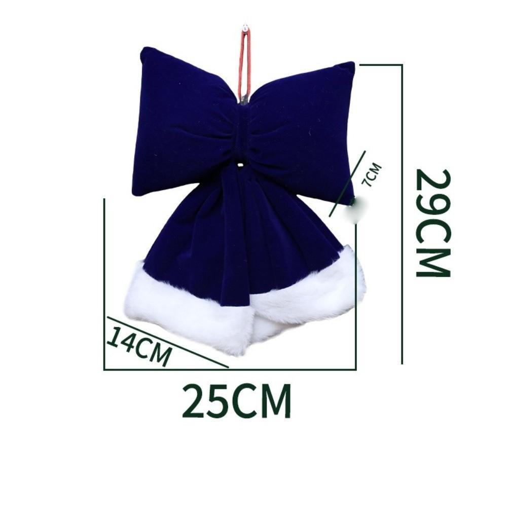 New Bowknot Bowknot Pendant Red Green Creative Xmas Tree Charm DIY Xmas Tree Ornament New Year