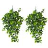 2pcs Simulation Plants Plastic Eucalyptus Vine Home Decor Artificial Wall Hanging Eucalyptuses Green Plant Wedding Decoration