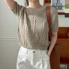 Shop Women S midSeaSon Korean Made Cable Knit Slim Fit Top Wdm Wkn Cat 1099