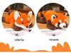 Red Panda Plush Fox Doll - Cute Raccoon Toy for Children, Girls, Birthday Gifts