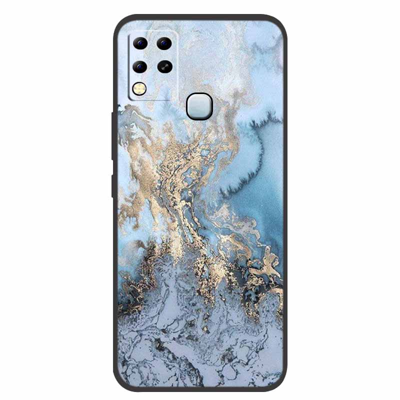 For Infinix Hot 11 G37 Case X689F Marble Silicone Protective TPU Soft Back Cover for Infinix Hot11 G37 128GB Funda Cartoon Coque