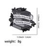 Stylish Enamel Brooch Pin Compacts Design Humorous Quote Design Metal Badges For Outfits Backpacks Daily Wear Decoration