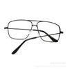Fashion Square Frame Vintage Eyeglasses Women Oversized Metal Glasses Frame Anti Blue Light Glasses Gold Optical Spectacle