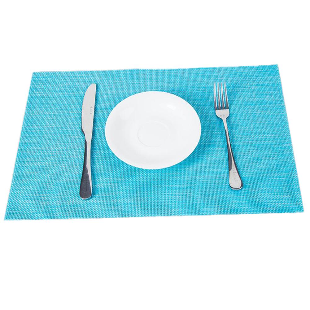 

NO.HS Теплоизоляционный нескользящий коврик для обеденного стола, миски, тарелки, чашки, коврик, термостойкий коврик синий