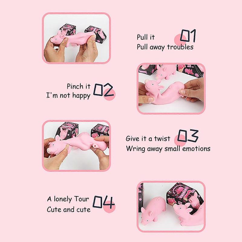 Hot Toy Playsets Cute Pig Decompression Toy Stretch Pinch Restores Pig Toy Relievestress Toy  1760