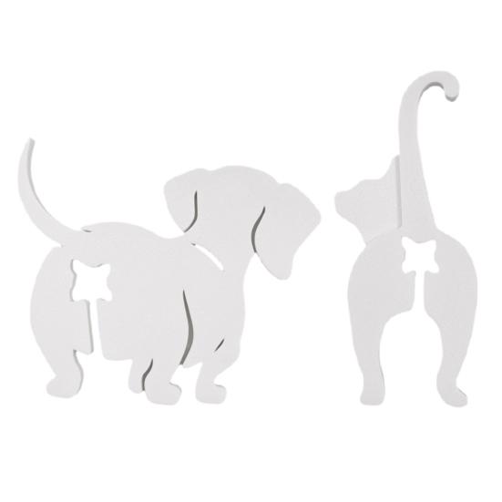 1 Pair Dog Cat Butt Sealing Clip Reusable Snack Bread Food Storage Bag Sealing Clamp Moisture-proof Freshness Keeping Bag Sealer Kitchen Gadgets