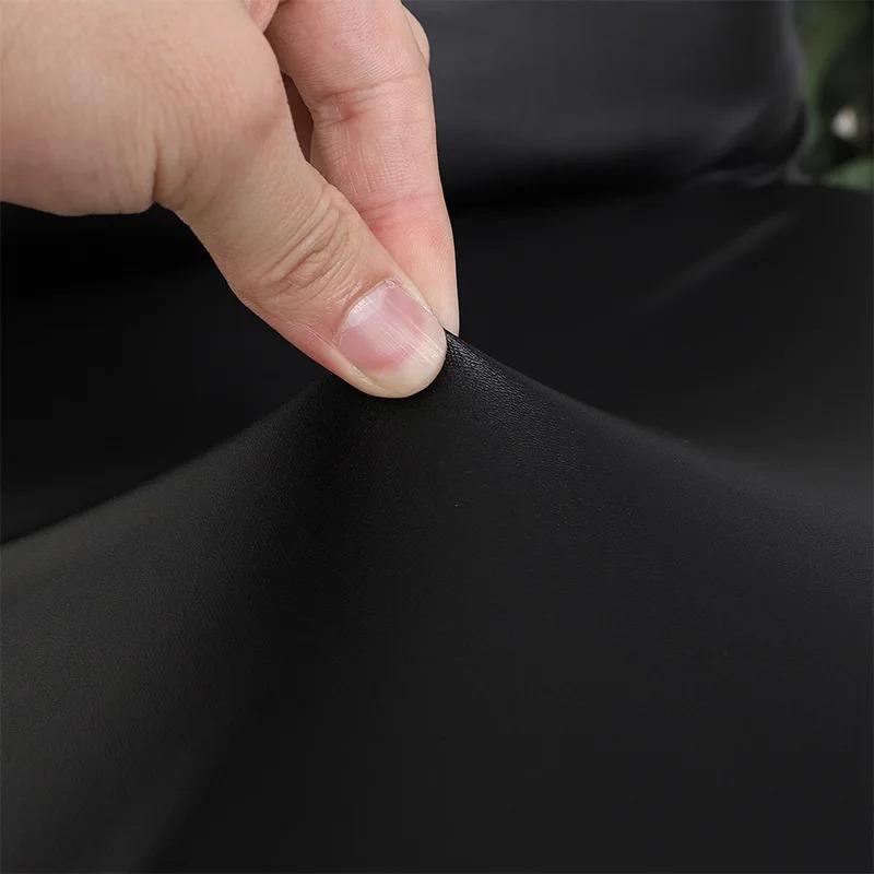 Waterproof Pu Leather Rotating Bar Stool Cover Stretchable And Durable Bar Stool Cover Easy-To-Clean Faux Leather Slipcover