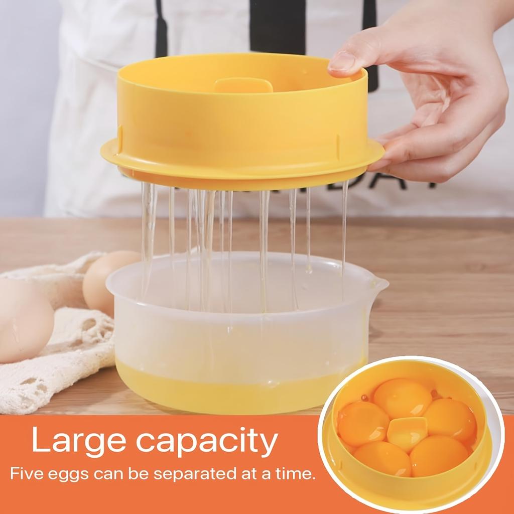 1PC Large Capacity Egg Yolk Separator - Easy To Clean Egg Yolk and Protein Filter for Kitchen and Dining Room