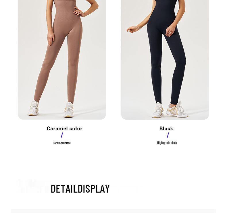 Women's Breathable High-Elastic One-Piece Yoga Jumpsuit for Outdoor and Fitness Activities
