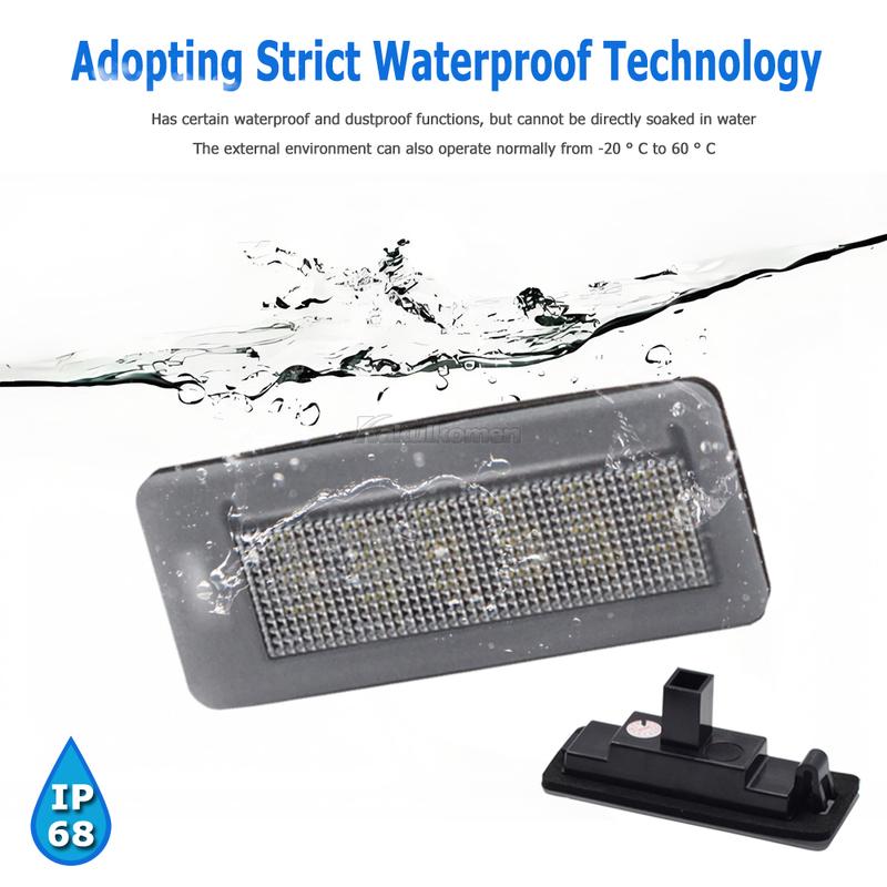 2PCS LED Number License Plate Light For Fiat Doblo Pratico 2010-2022 Opel Combo For Ram ProMaster City V1000 Tail Lamp Canbus