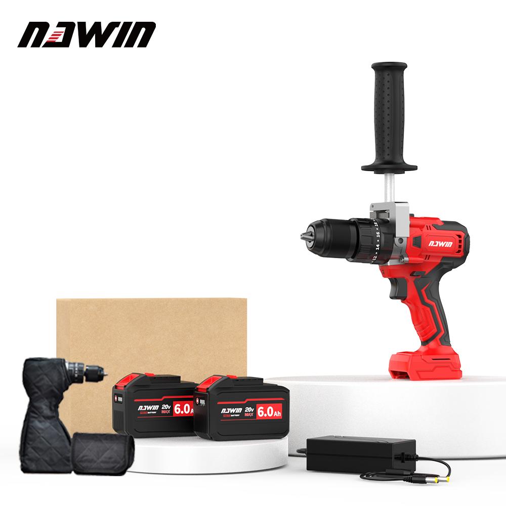 NAWIN 150NM 13mm Electric Screwdriver Brushless Ice Drill for Fishing 2150 RPM