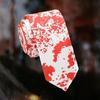 Halloween Punk Theme Necktie with Scary Theme Pattern Cosplay Event Costume Accessory Neckwear for Suit And Party Wear