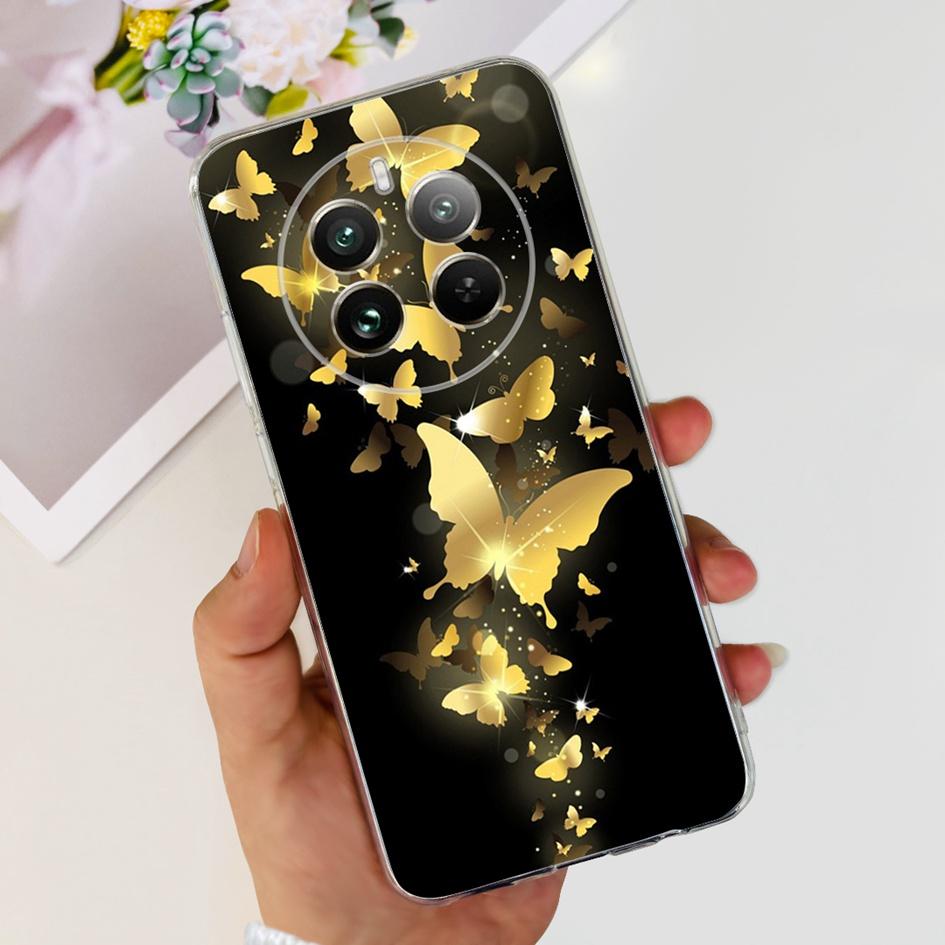 For Realme 12 Pro Plus Case Popular Flower Astronaut Soft Clear Silicone Phone Cover on Realme 12 Pro 5G 2024 Funda RMX3842 Case