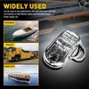 10x White LED Oval Side Marker Lights Truck Trailer Clearance Waterproof