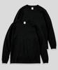 Peulinteuseuta [2Pack] 17-Count Basic Plain Layered Long Sleeve T-Shirt_Standard Length (Ribbed Sleeves)