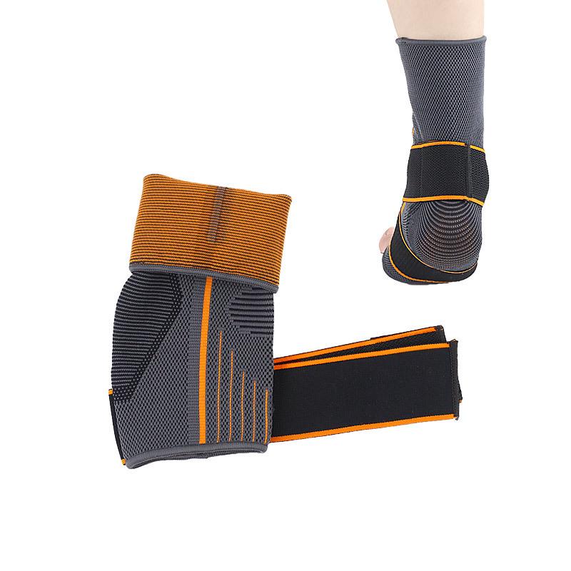 Ankle Brace Straps: Anti-Sprain Velcro Compression Knit Protector for Unisex Sports - Running & Basketball Warmth