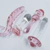 Pink Crystal Glass Anal Plug for Women Butt Plugs Penis Nightlife Anus Dildo Adult Masturbation Adult Gay Sex Toys Lover Gifts