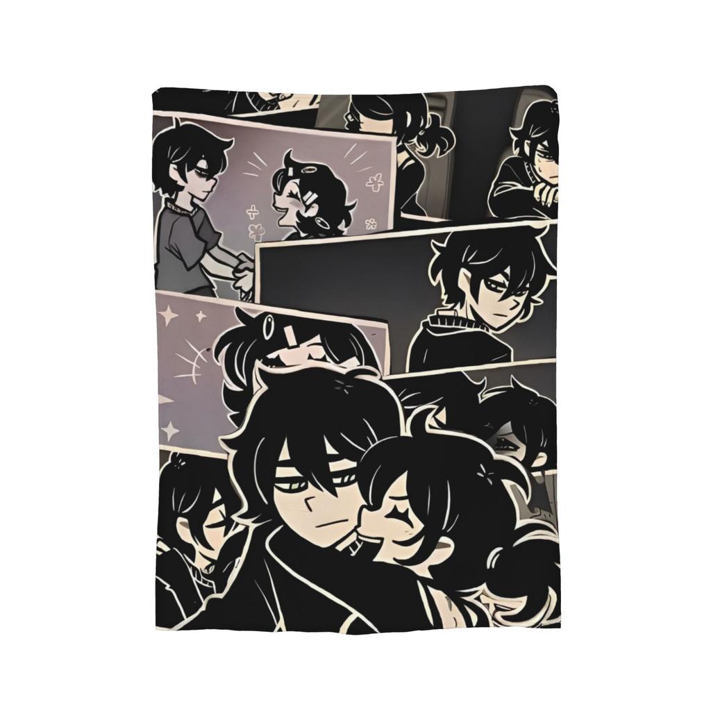 Ashley and Andrew Velvet Throw Blankets The Coffin of Andy and Leyley Modern Blanket for Bed Couch Super Warm Bedroom Quilt,