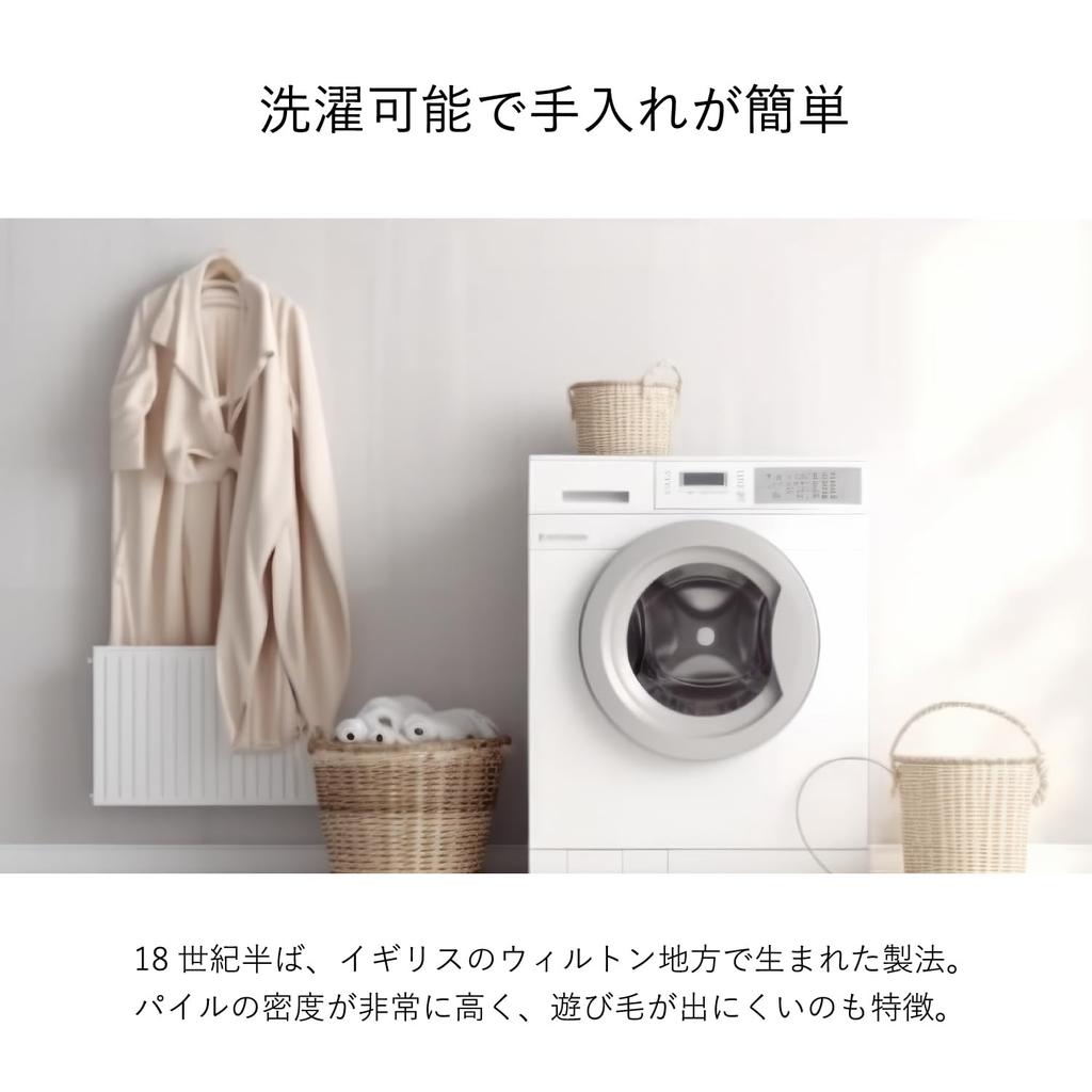 IKEHIKO Gabbeh Entrance Mat, Ivory, Approx. 60 x 90cm, Gabbeh Pattern, Washable, #2034360