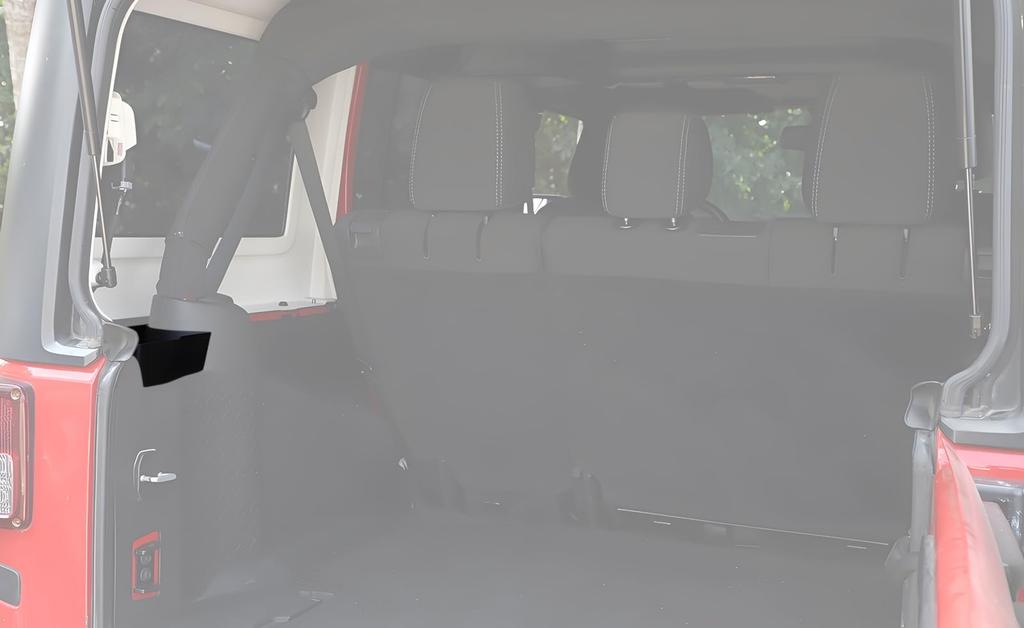 YOCTM Trunk Side Storage Boxes for Jeep Wrangler JK 2012 2013 2014 2015 2016 Customizable Tail Side Storage Convenient Black of (2011 2017), Box,