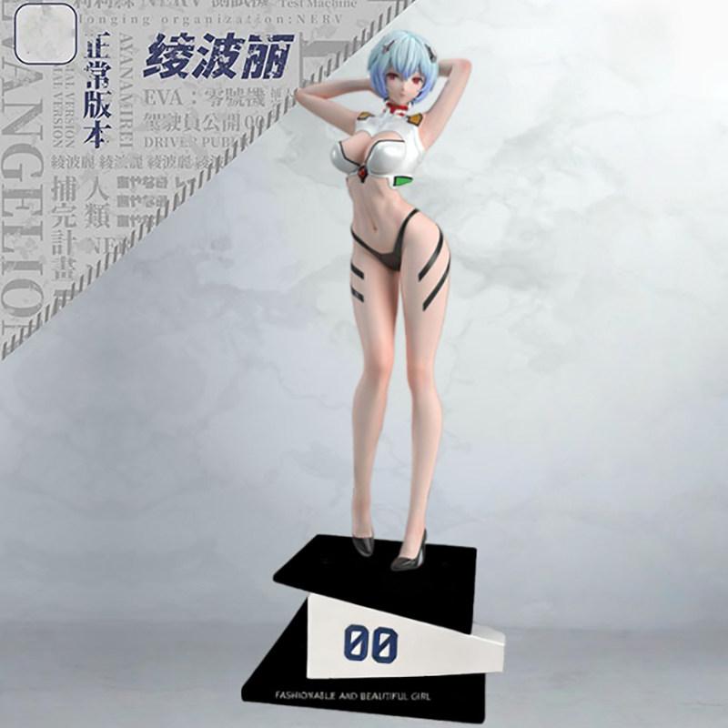 35Cm Ayanami Rei Figure Short Hair Ayanami Rei Figures Pvc Anime Model Statue Doll Desk Decoration Toys Friends Birthday Gifts