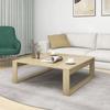 Coffee Table Sonoma Oak 100x100x35 Cm Wood Based Material