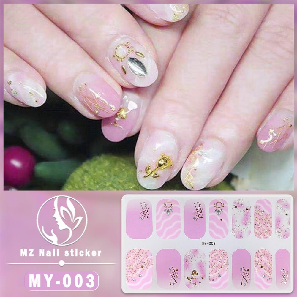 Dreidimensionaler wasserdichter No-Bake Gel-Nagellack-Film Vollsticker Imitations-Diamant-Nagelfilm-Papier Nagelfilm-Papier