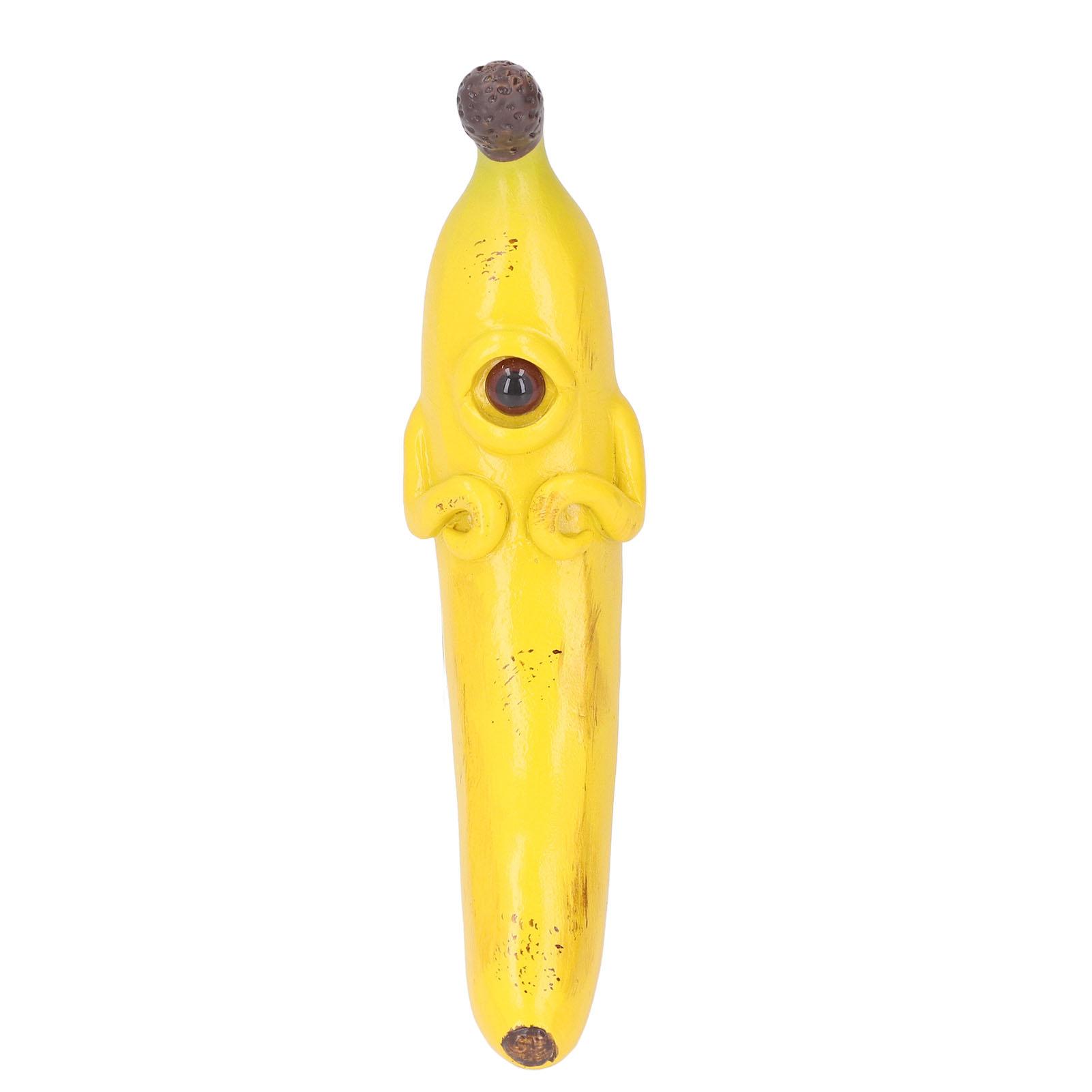 

Банановая статуя из смолы, жуткий изысканный банановый орнамент, украшение для кухни, стола, веранды Single Eye