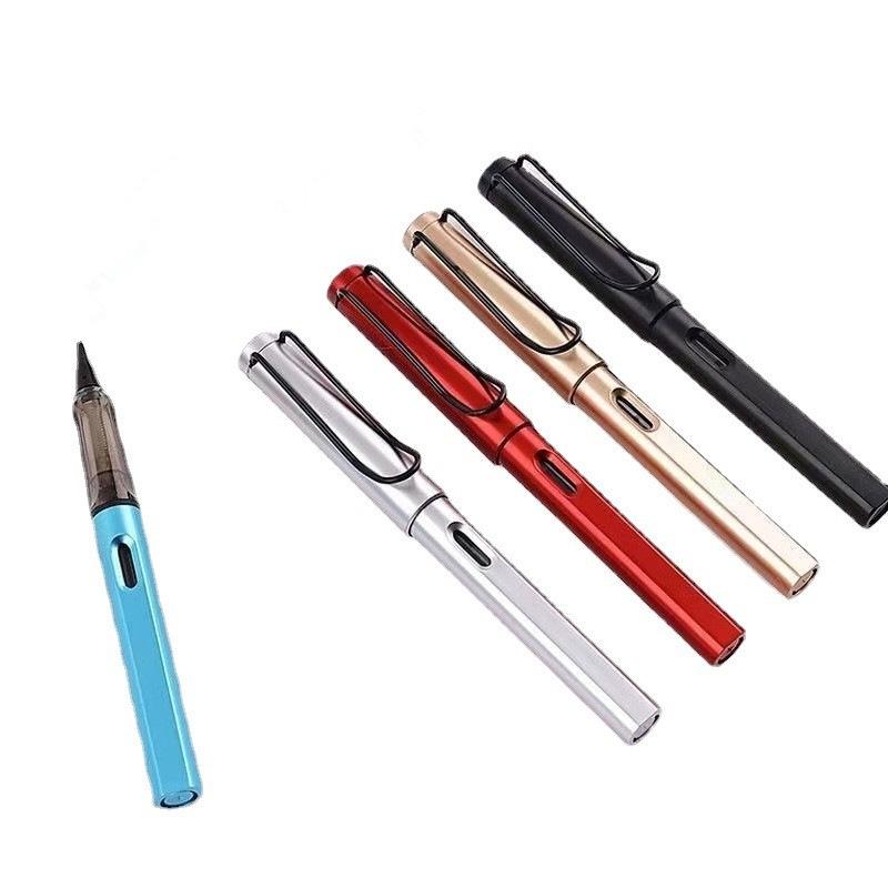 Plnitelný štětcový fix - Kaligrafické plnicí pero s jemným hrotem z vlčí srsti pro běžné písmo a kopírování súter