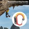 Multifunctional Carabiner Hanging Buckle Strong Load-bearing Aluminum Alloy Versatile Rotating D-type Carabiner Clip