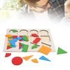 Wooden Geometric Shape Board Preschool Learning Educational Game Toys for Children Toddler