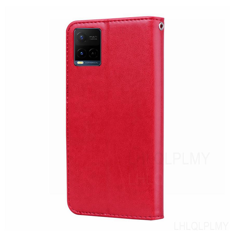 Rose Leather Wallet Flip Case For Vivo Y33S Y31 Y52 Y72 Y76 V21 V23 5G Y30 Y50 V29 Y19 V17 Y21 Y53S Y55 Y75 Y20S Y21S Y11S Cover