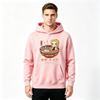 Men's Print Pullover Hoodie, Cute Anime Character Ramen Bowl Pattern Casual Hooded Sweatshirt