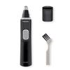 Panasonic Men's Ear and Nose Hair Trimmer with Vacuum Cleaning System, Wet/Dry, Hypoallergenic, High-Performance Dual-Edge Blade - ER-GN70-K, Black