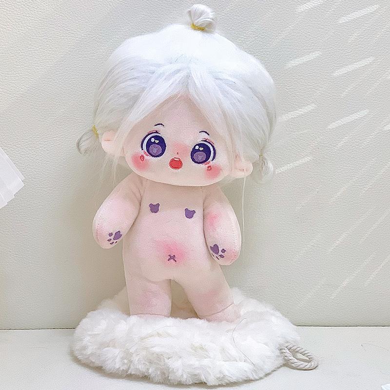 20cm Kawaii Idol Plush Cotton Doll Toys Stuffed Super Star Figure Dolls Cute Fat Body Can Change Clothes Fans Collection Gifts