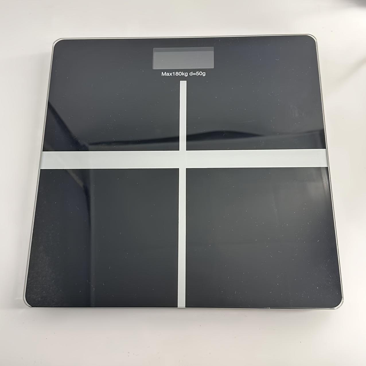 

высокое качество1 шт. Черные умные весы, Модные весы для измерения веса тела с цифровым дисплеем, ЖК-экраном, Высокой точностью, Современным дизайном, Подходящие для дома, Elegant Black