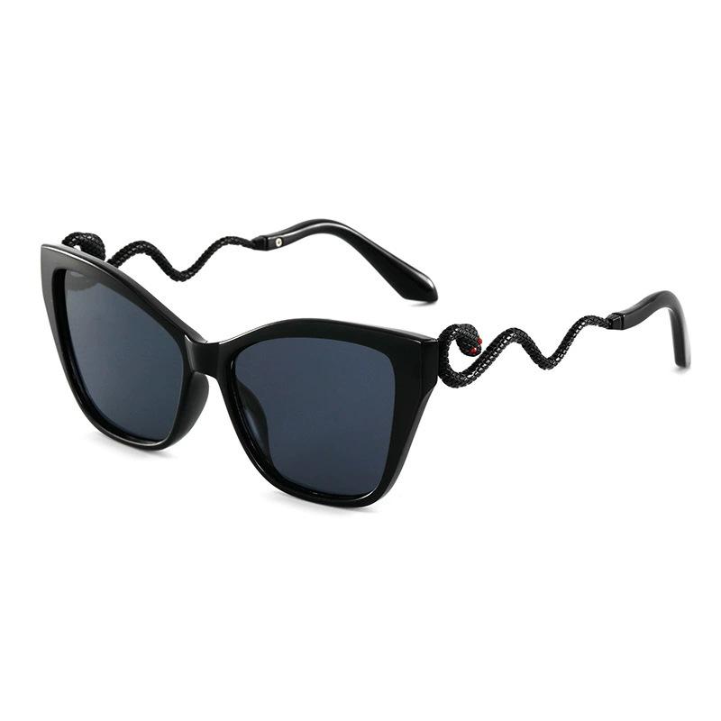 Retro Spirit Snake UV Resistant Glasses, Metal Frame Protective Glasses, Sunscreen and Sunshade Glasses, Safety Goggles