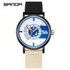 Sanda Nylon Strap Quartz Watch - Simple, Thin, Creative Dial, Waterproof, for Students and Sports