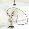 Sun Star Zircon Necklace For Women Vintage Leather Necklace Double Layered Pendant Chain Choker  Jewelry