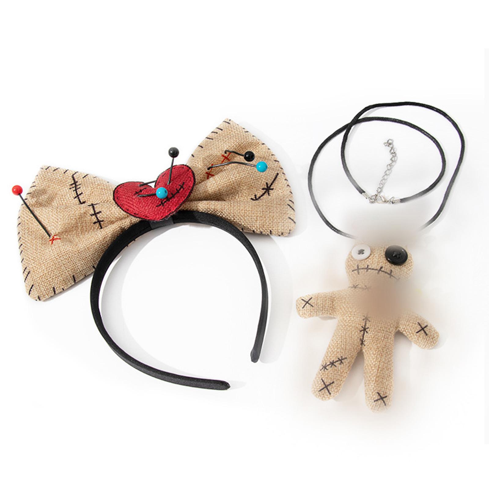 

Хэллоуин Косплей Обруч для волос Бантик Обруч для волос Кукла Вуду Ожерелье Костюм Повязка на голову Для взрослых Тематическая вечеринка Субкультура Головной убор C