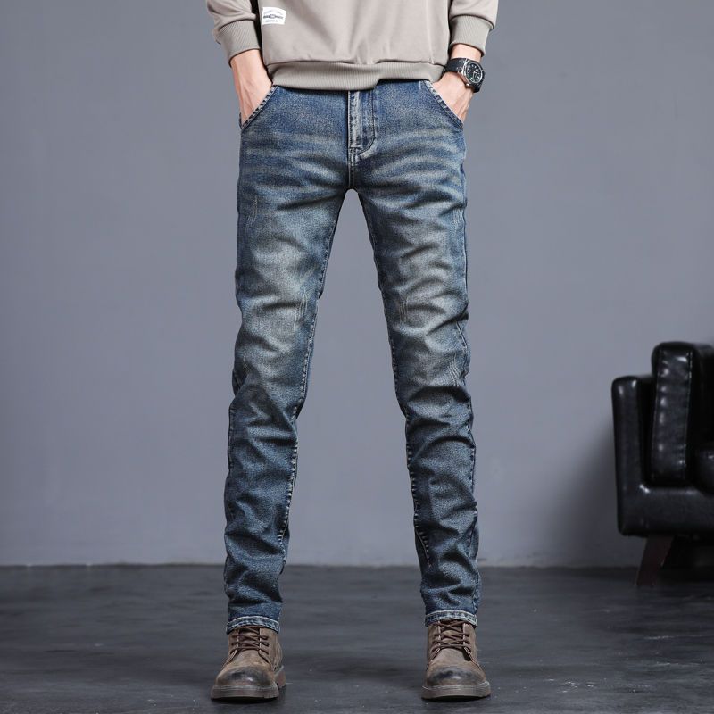 Neue Herren Stretch Skinny Jeans Mode Lässig Baumwolle Denim Slim Fit Hose Männliche Koreanische Hose Streetwear Markenkleidung
