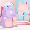 2 Size Primary Backpack with Pendant for Girls Aged 6-12 Lightweight Children's Backpacks Contrasting Color Student School Bags