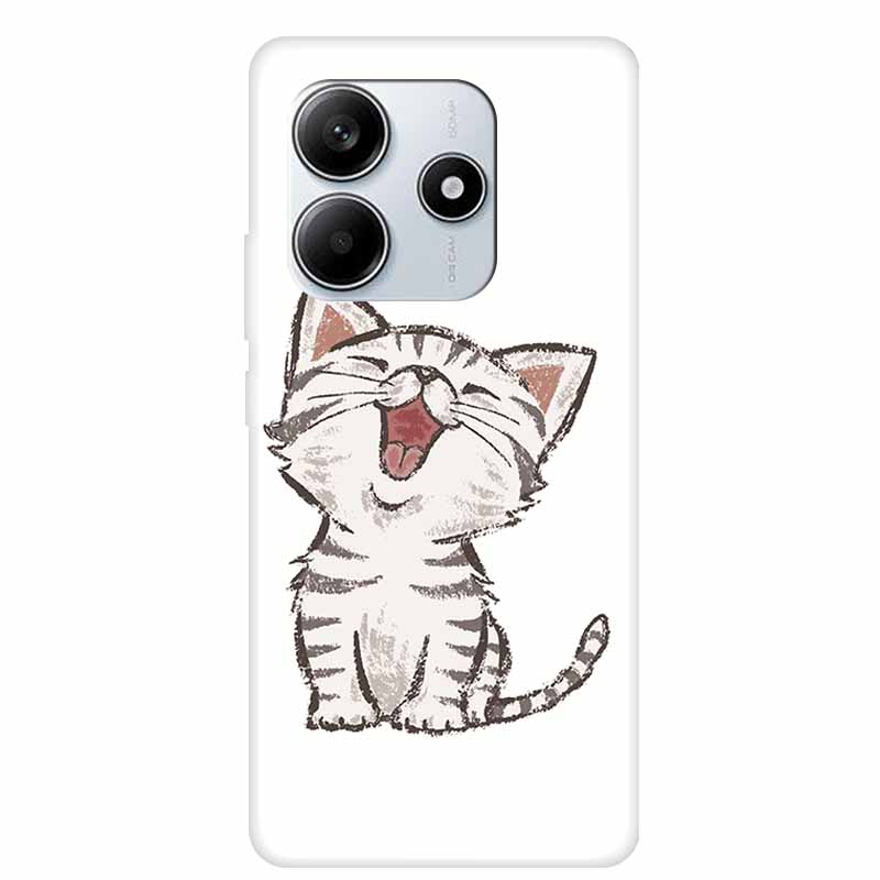 

Прозрачный силиконовый чехол для телефона Redmi Note 14 5G 6.67 Coque Крутой животное Прозрачный ТПУ Мягкая задняя крышка Для Redmi Note14 Сумка Redmi Note 14 5G
