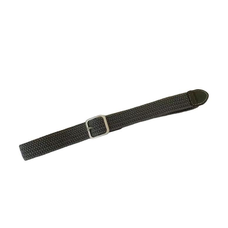 Internet Celebrity Woven Jeans Women's Men's Canvas Belt Women's Versatile Elastic Lazy Black Versatile Premium Belt