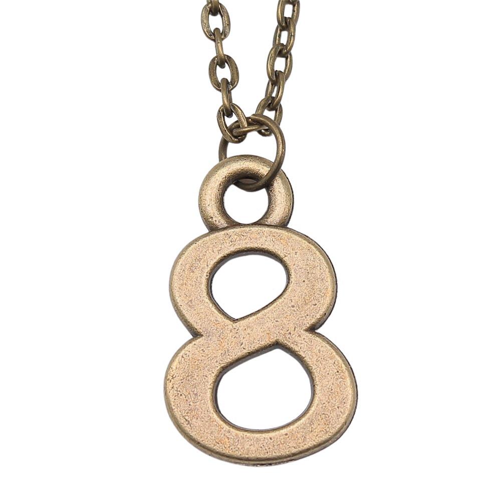 Necklace On The Neck 43cm Chain Arabic Number Tags Kids' Jewelry Materials QN007