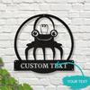 Unique Octopus Metal Wall Decor Sign for Home Garden Outdoor