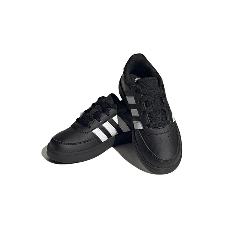 Adidas Neo Breaknet Slip Resistant Abrasion Resistant Low top Skateboard Shoes Black White Kids' Sneakers HP8961