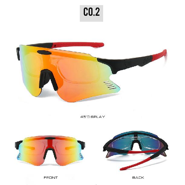 Riding and Hiking Frameless Colorful Sunglasses Outdoor Sports Windproof and Sandproof Goggles for Men