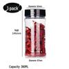 Transparent Flip-Top Spice Bottle - Refillable Pepper Shaker & Salt Dispenser (100/170/250/360ml)